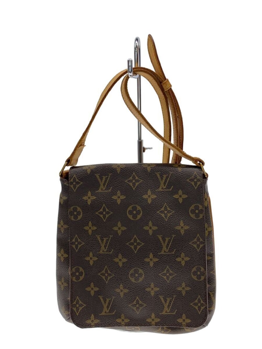 LOUIS VUITTON Musette Salsa Monogram Canvas Short Shoulder Bag Brown